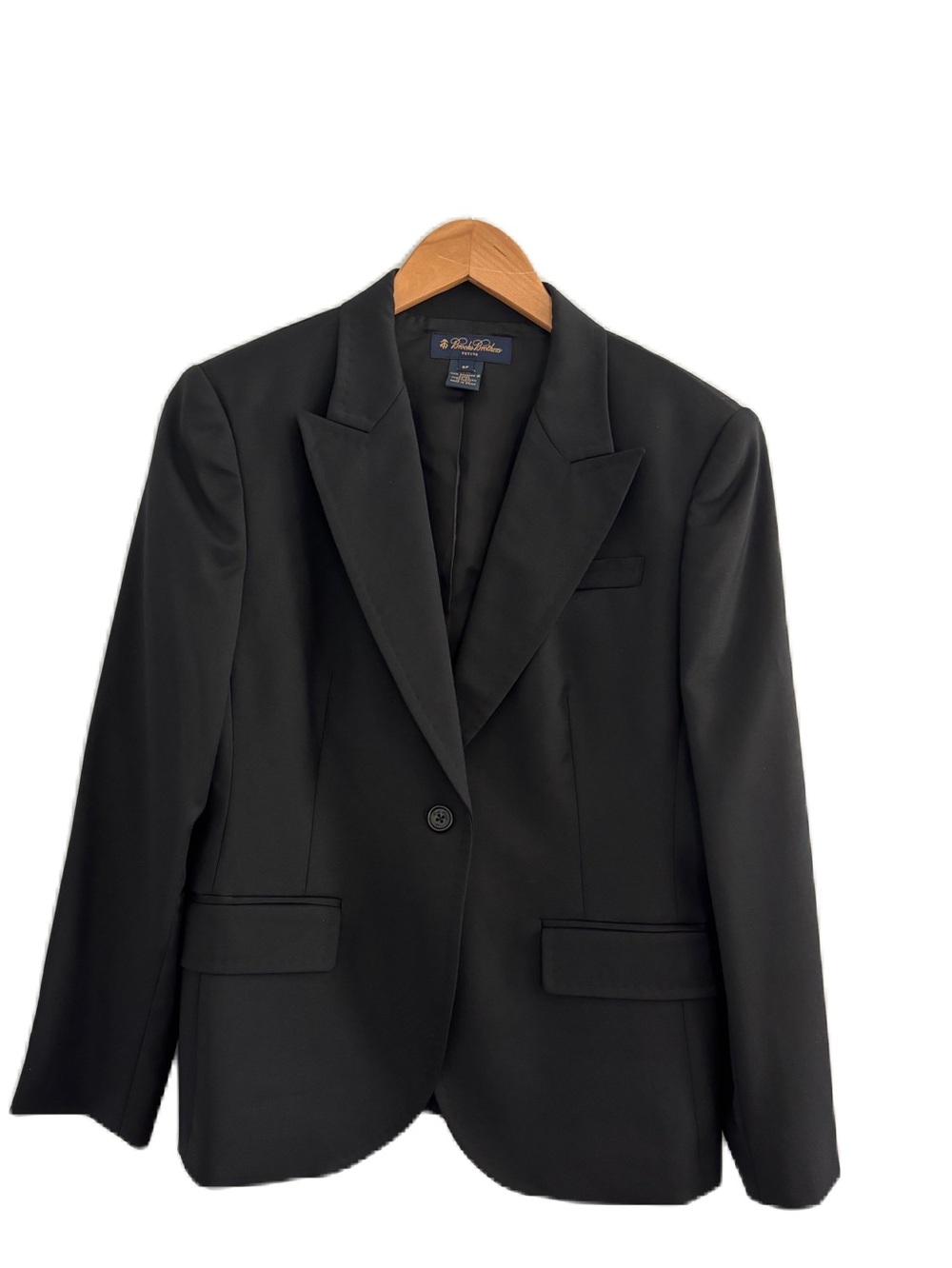 Brooks Brothers Wool Women's Black Blazer Size 8P